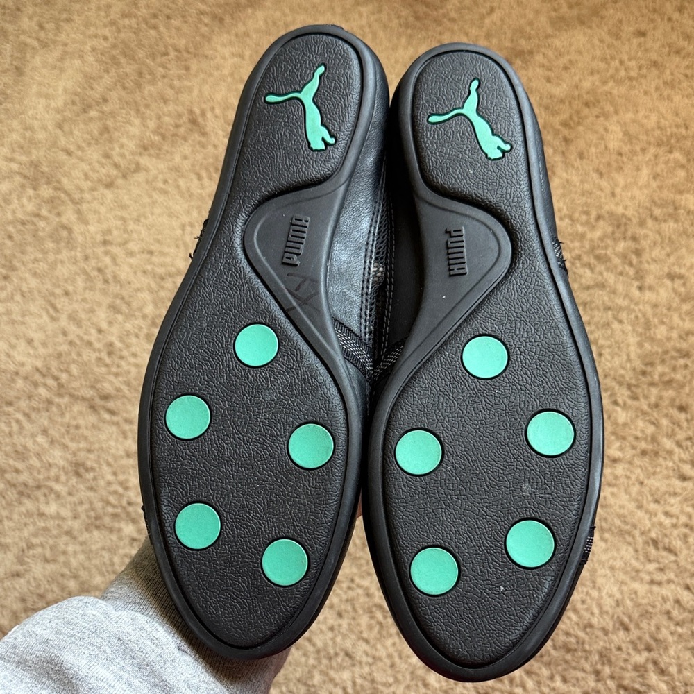 Puma Women's Black and Teal Ballet Flats - Picture 2 of 5